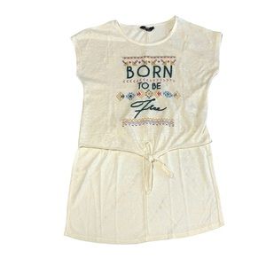 Max EUC Women’s Tie Front Long Back Short Sleeves Top Size EUR 36, UK 10, Small